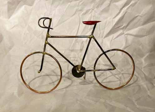 Small Bicycle in Copper - Racing Model